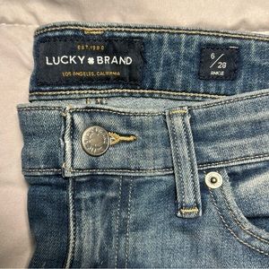 Women’s Lucky Brand Jeans 6/28 Ankle Ava Skinny Mid Rise Distressed Stretch